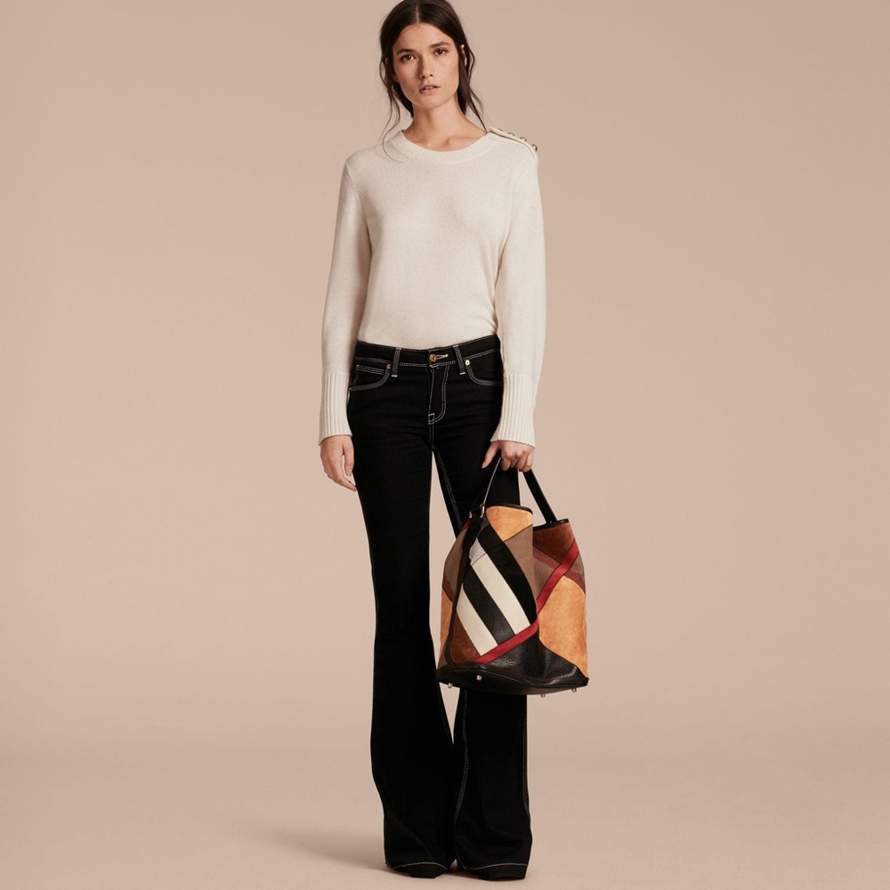 Burberry Medium Ashby Patchwork Tote Bag - Picture 12 of 15